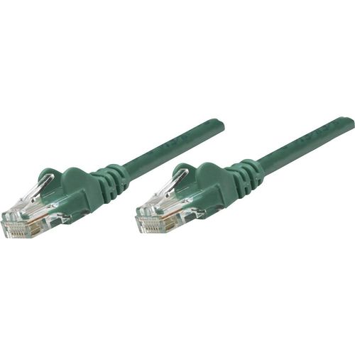 Intellinet 343763 RJ45 mrežni kabel, Patch kabel cat 6 U/UTP 10.00 m zelena  1 St. slika 3