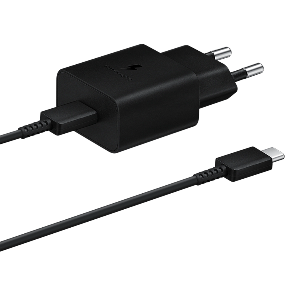 Samsung punjač 15W Fast Charging USB-C, Black (sa kablom) slika 2