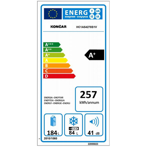 Končar kombinirani hladnjak HC1A54278S1V NIJE ZA PRODAJU slika 4