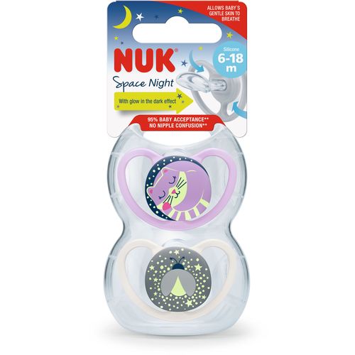 NUK duda varalica - silikon Space Night space&amp;night 6-18 m 10736619 slika 2