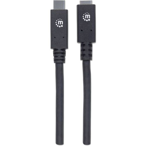 Manhattan USB kabel USB 3.2 gen.2 (USB 3.1 gen.2) USB-C® utikač, USB-C® utičnica 0.50 m crna  355230 slika 3