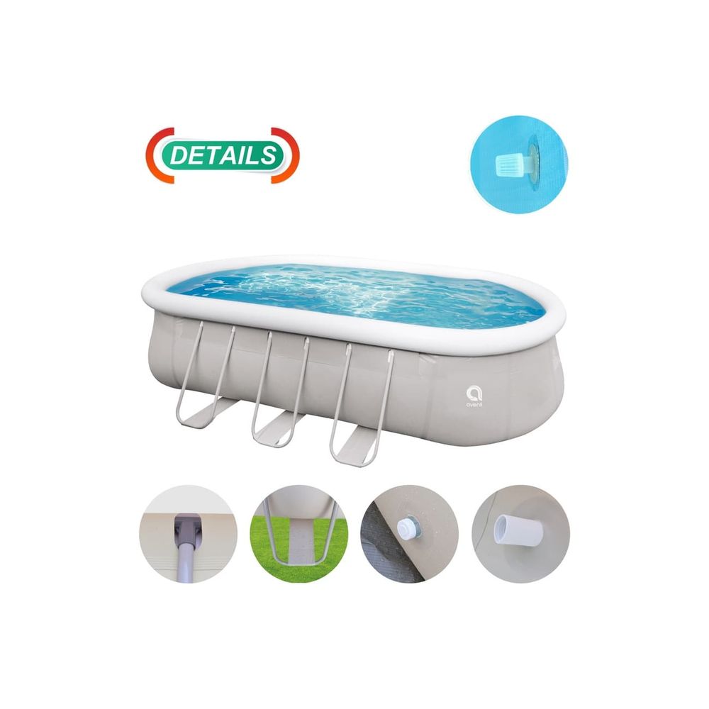 Avenli Montažni bazen sa zračnim prstenom Oval Ring XXL, 610x360x122cm slika 5