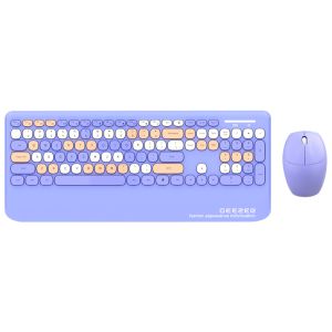 GEEZER WL RETRO set tastatura i miš u LjUBIČASTOJ boji