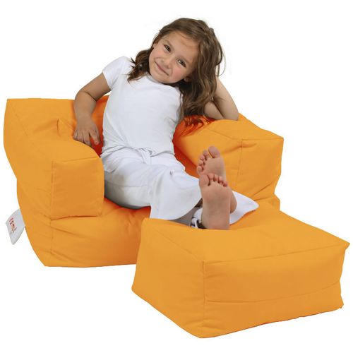 Atelier Del Sofa Vreća za sjedenje, Kids Single Seat Pouffe - Orange slika 1