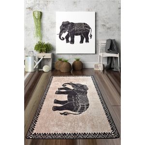 Elefante Nero Djt Višenamjenski Tepih za Dnevni Boravak (80 x 150 cm)