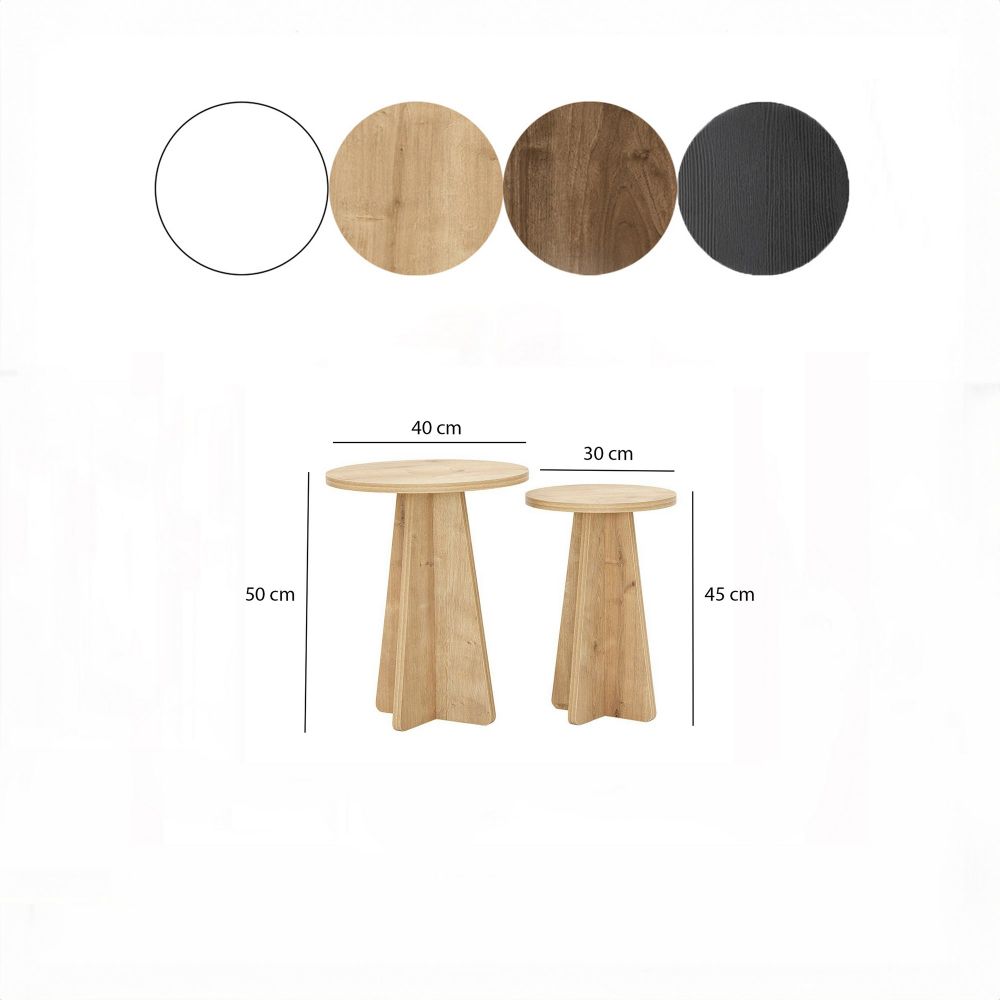 Set Klub Stolova Mushroom Sapphire Oak slika 7