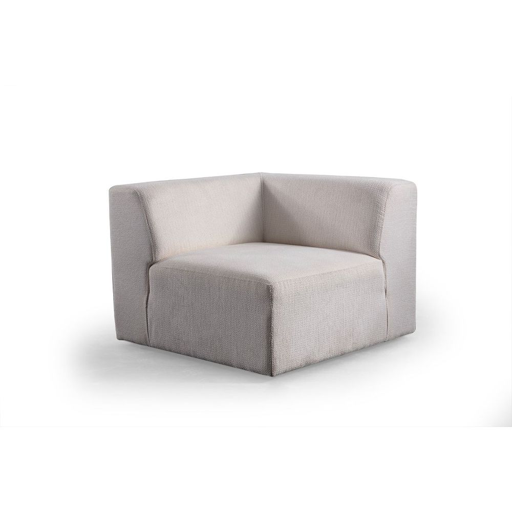 Ugaona sofa Melva (L1,5 + O1 + C + O2 + Chl Desno) - boja: bijela slika 8