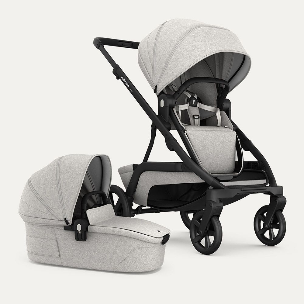 REDSBABY NUVO Twin dječja kolica 2u1 Gun Metal, Pebble M slika 2