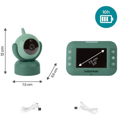 Babymoov video alarm Yoo Master 3.5" - Green slika 4