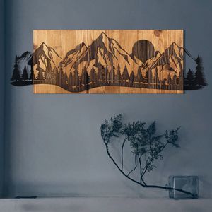 Dekorativni Drveni Zidni Ukras 'Sundown Black Walnut'