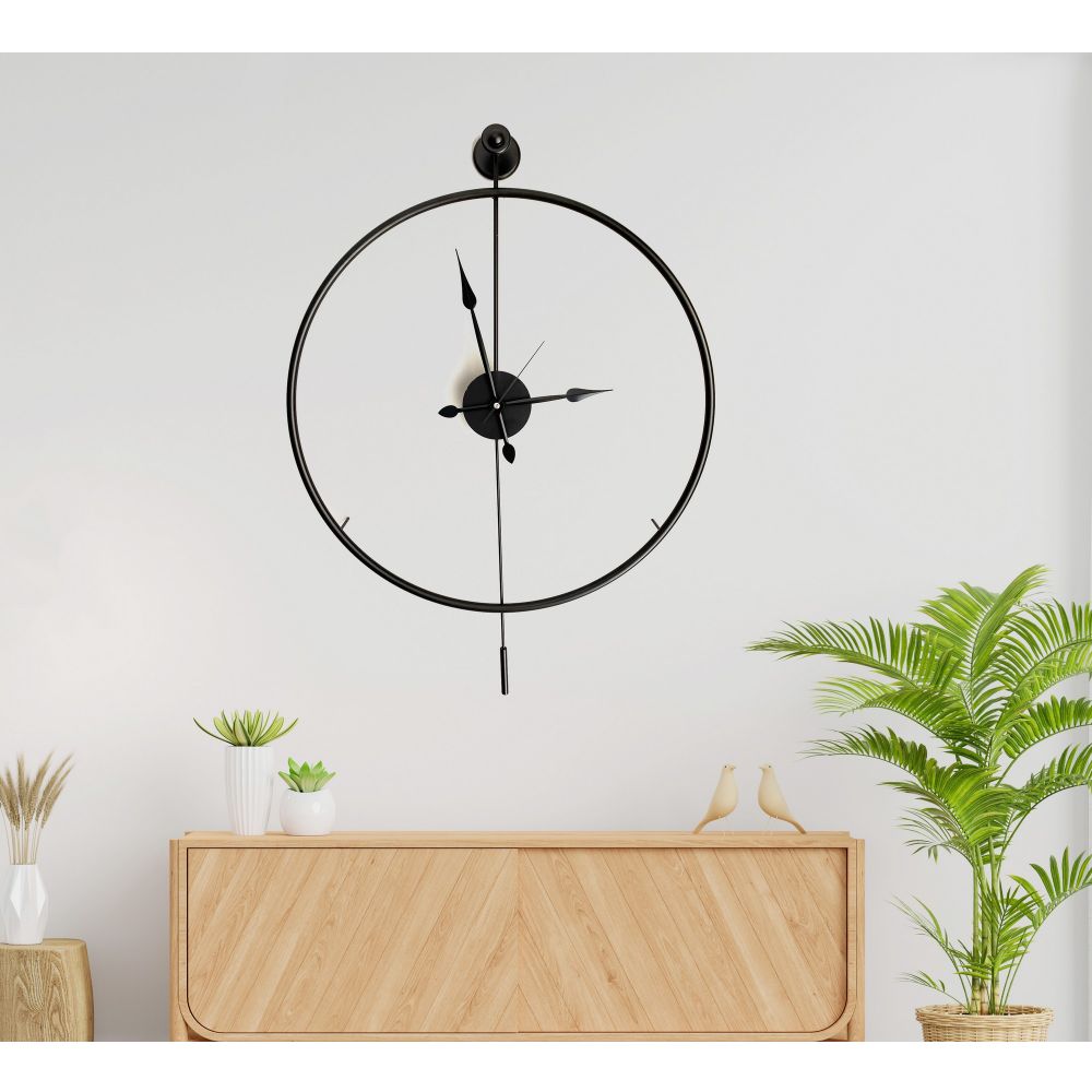 Decorative metal wall clock Mclock-00102, colour: black slika 3