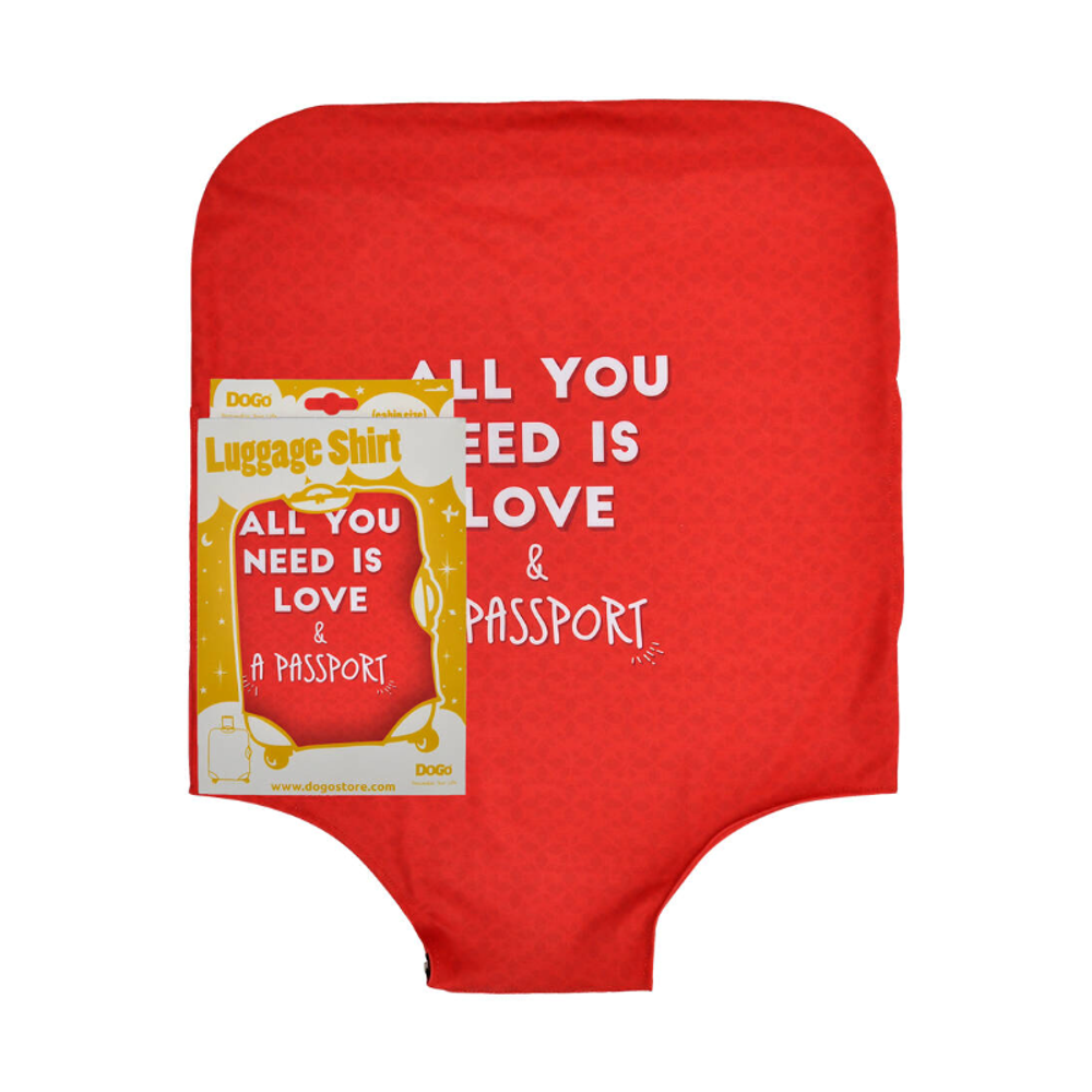 DOGO Navlaka za kofer Love and Passport 47x68cm slika 5