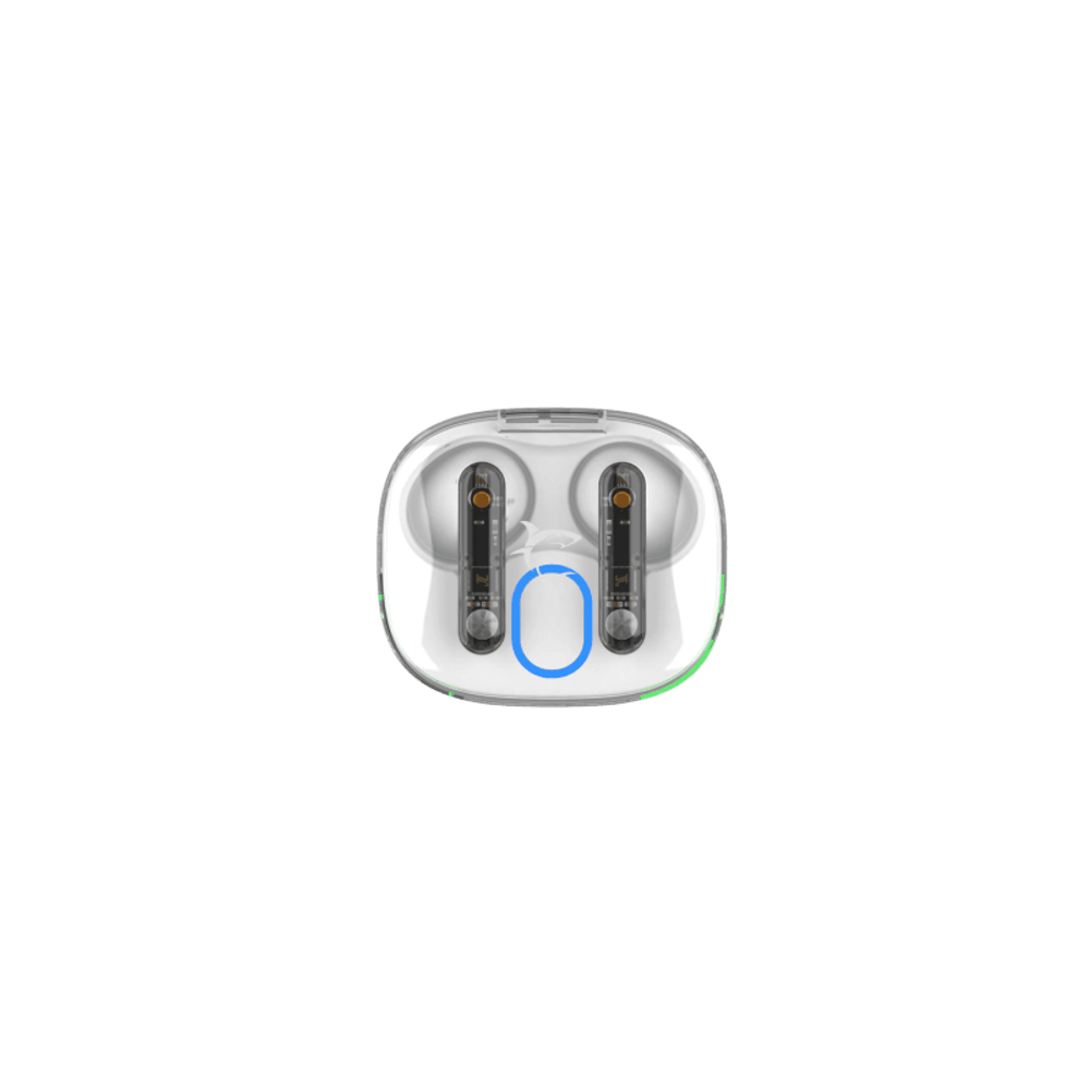WHITE SHARK EARBUDS Slušalice + mikrofon Bluetooth GEB-TWS37 HYPERBEAT, bijele slika 2