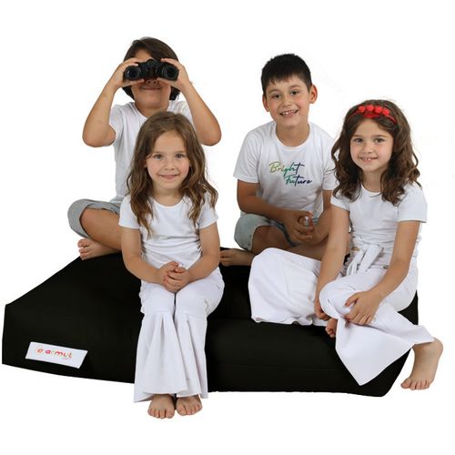 Atelier Del Sofa Vreća za sjedenje, Kids Double Seat Pouf - Black slika 6