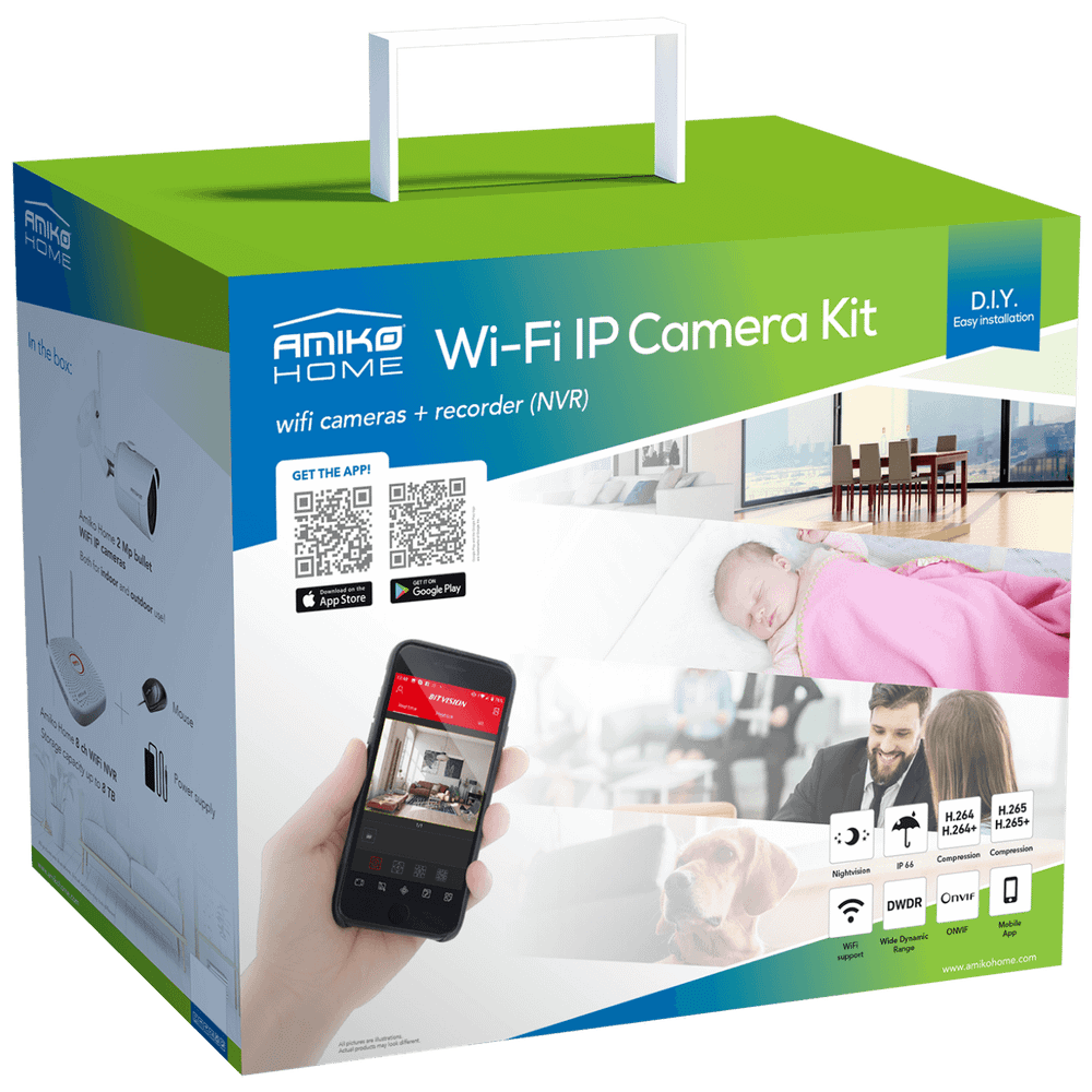 Amiko Home Set za video nadzor, 9ch, 2.0 Mpixel, WiFi - CCTV KIT 4800 slika 2