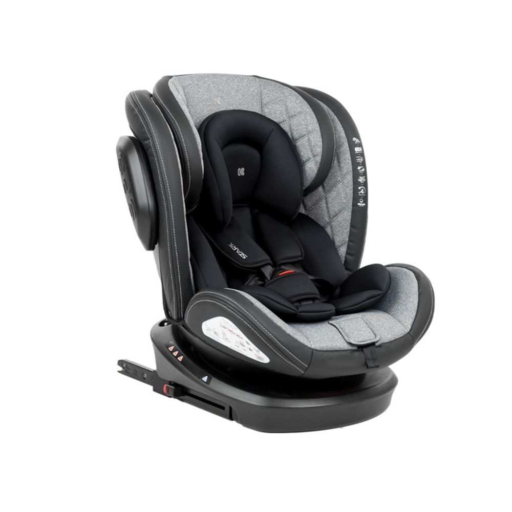 Kikka Boo Rotirajuća autosjedalica Stark 0-36kg Isofix Light Grey slika 1