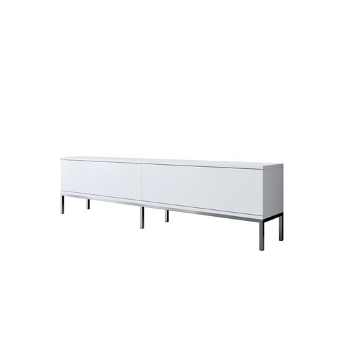 Lord - White, Silver WhiteSilver TV Stand slika 5