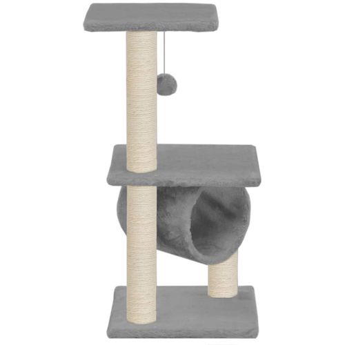 Penjalica za mačke sa stupovima za grebanje od sisala 65 cm siva slika 6