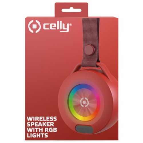 CELLY LIGHTBEAT wireless prenosivi bluetooth zvučnik u CRVENOJ boji slika 3