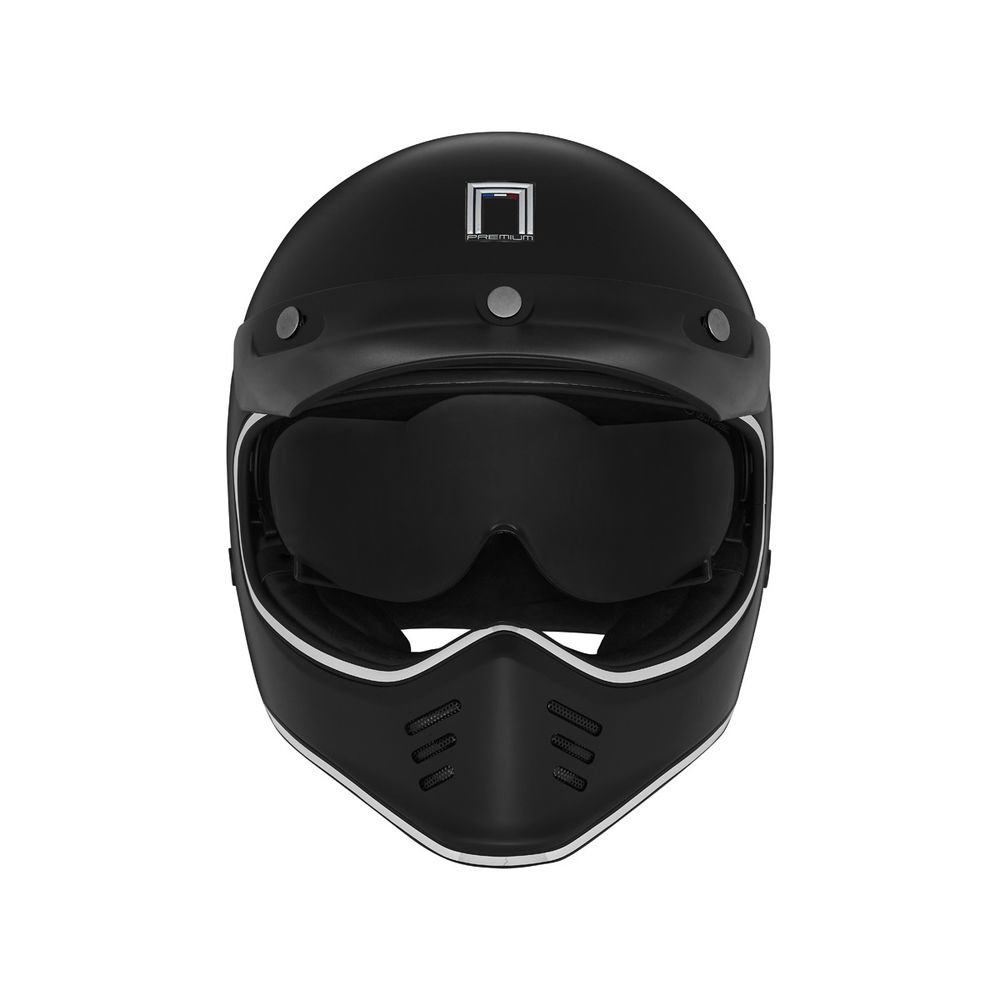 Zatvorena - full face kaciga za motor NOX Premium Seventy II - Mat crna vel.M slika 3