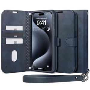 Spigen Wallet S Pro case za iPhone 15 Pro Max - navy blue