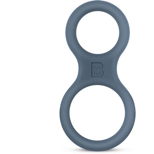Boners silikonski prsten za penis i muda - siv slika 2