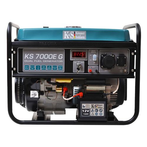 Könner & Söhnen hibridni generator (benzin/LPG) 5,0kW 230V KS 7000E G s električnim pokretanjem slika 2