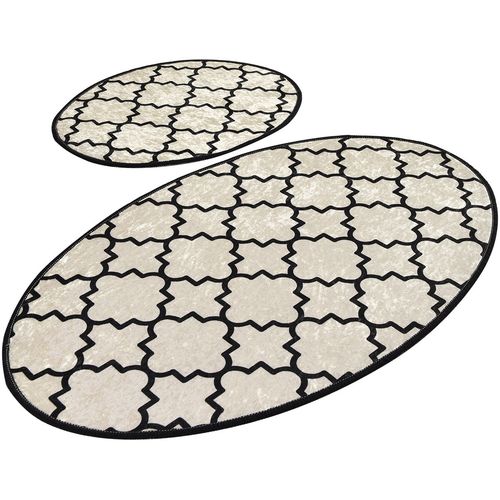 Kupa - White Multicolor Bathmat Set (2 Pieces) slika 2