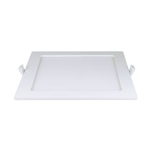 LED panel 18 W, kvadratni, ugradna montaža, 4000 K (neutralno bijela boja svjetla), 1300 lm, Ra> 80, 20.000 h, promjer svjetiljke: 220 mm, promjer otvora za montažu: 200-210 mm, 165-265 V~ 50-60 Hz