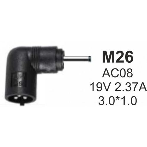 NPC-SA03 (M26) Gembird konektor za punjac 65W-19V-2.37A, 3.0x1.1mm (AC08) slika 1