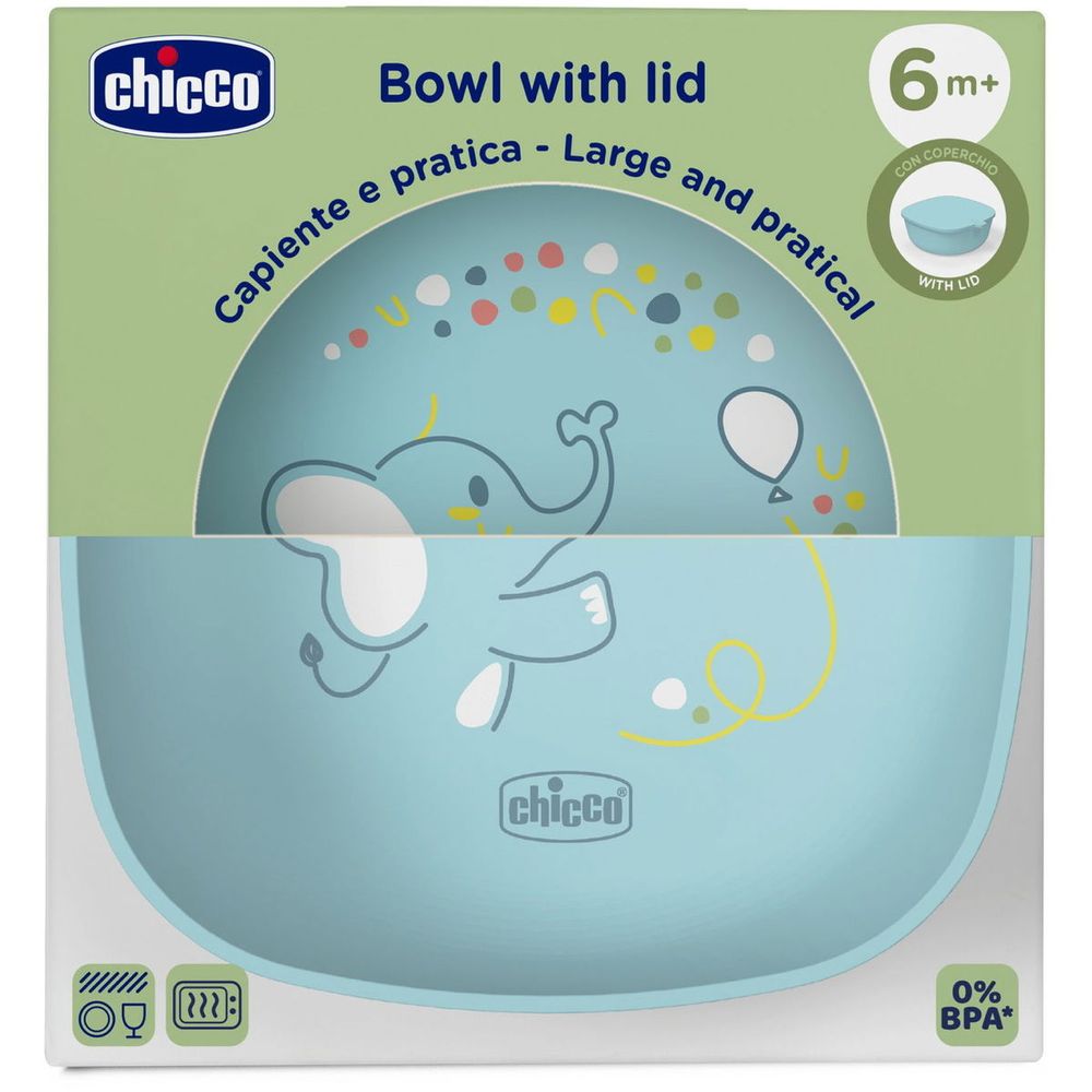 Chicco Zdjelica sa poklopcem Bowl With Lid, Blue slika 5