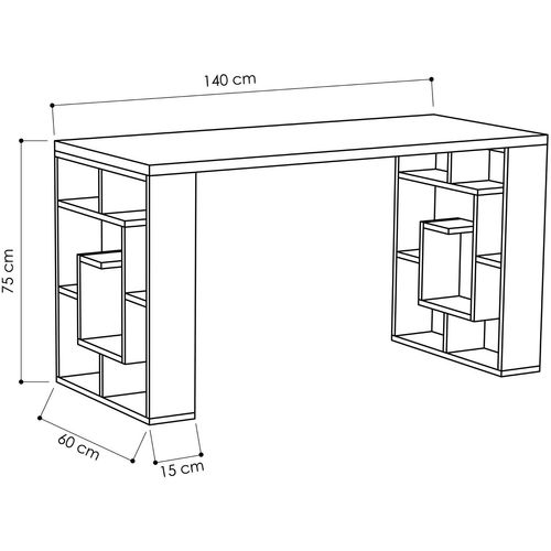 Maze - White, Oak White
Oak Study Desk slika 3