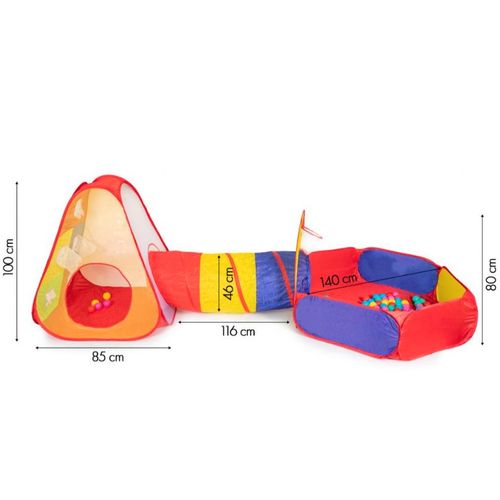Veliki dječji šator igralište sa 100 loptica slika 5