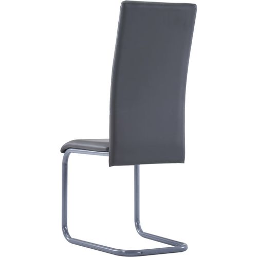 Konzolne blagovaonske stolice od umjetne kože 4 kom sive slika 23