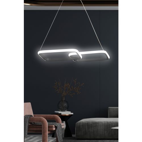 Puppis Black-White Light Black Chandelier slika 1