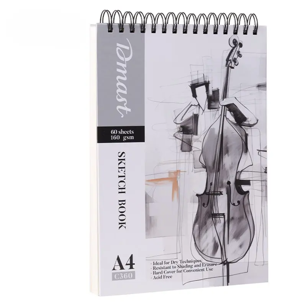 BLOK ZA CRTANJE DMAST-PEBEO SKETCH BOOK A4, 60 lista, 160g papir EC360 slika 1