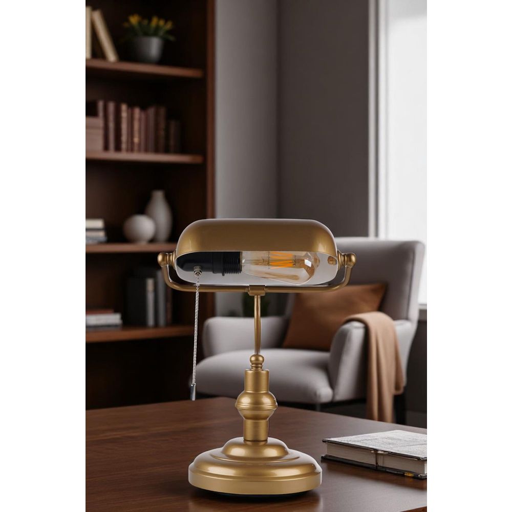 Opviq Stolna lampa 613, zlatna slika 1