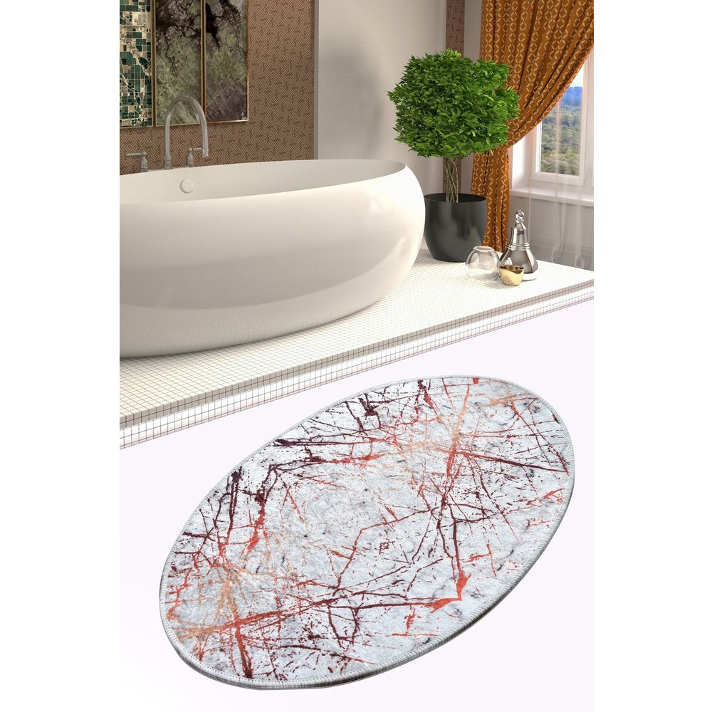 Šareni Obojeni Tepih Shine Oval DJT (60 x 90 cm) slika 1