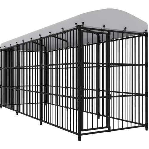 Vanjski kavez za pse s krovom 450 x 150 x 210 cm slika 6