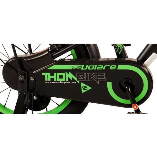 Dječji bicikl Volare Thombike 16" s dvije ručne kočnice crno-zeleni slika 6