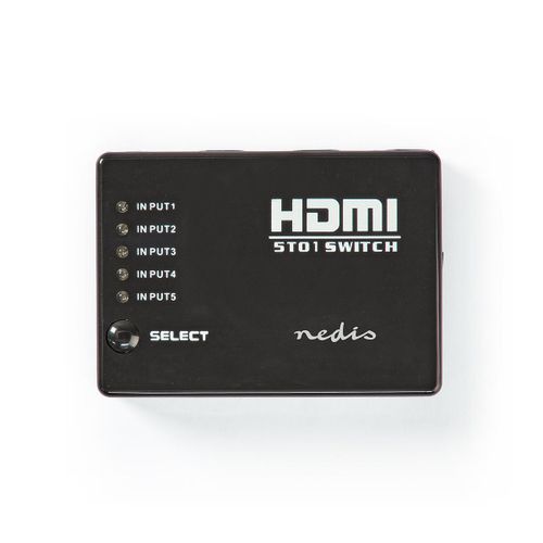 Razdjelnik HDMI 5u1 manual NEDIS VSWI3455BK slika 1