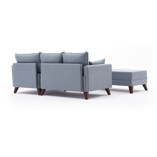 Bella Soft Mini Köşe Right - Plavi Kutni Sofa-Krevet slika 9