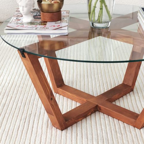 Lotus Wooden Coffee Table slika 8