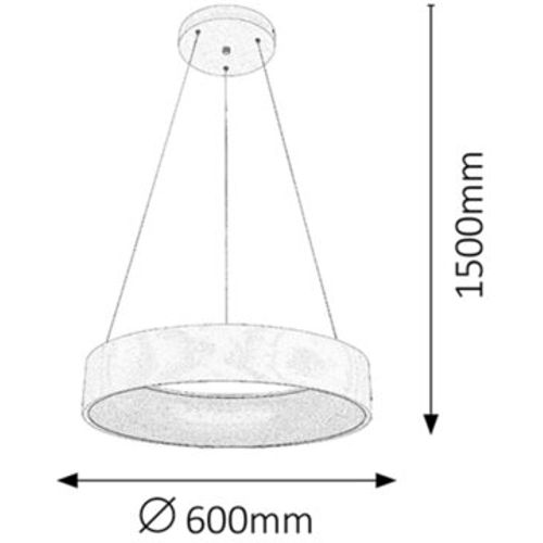 Rabalux Adeline Visilica LED 36W mat bela Moderna rasveta slika 5