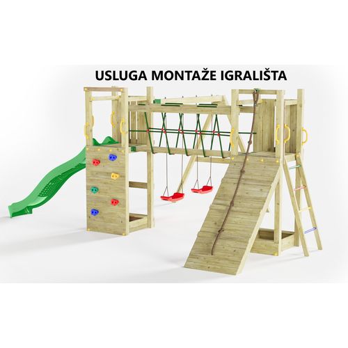 Usluga montaže za drveno dječje igralište MAXI FUNNY EXPOSURE slika 1