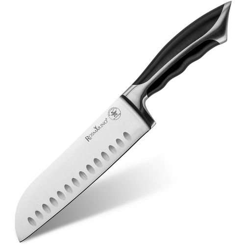 Čelični kuhinjski nož Rosmarino Blacksmith's Santoku slika 2