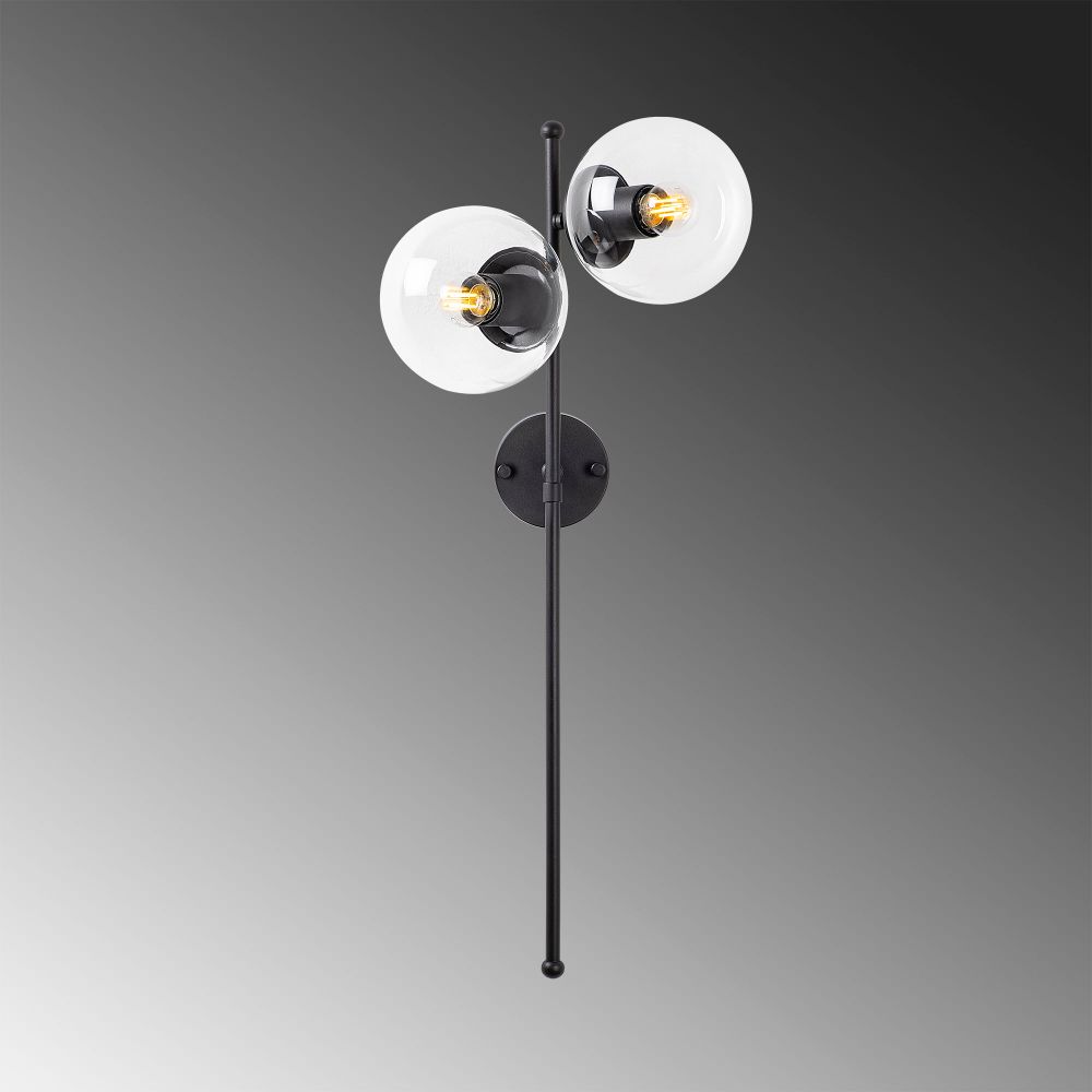 Zidna lampa Fazli - 10415 u crnoj boji slika 3