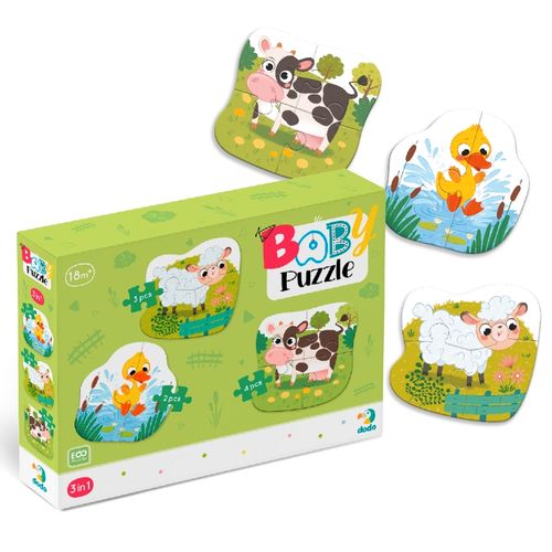 Dodo Puzzle 3U1 Životinje Na Farmi slika 1