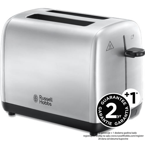 Russel Hobbs 24080-56 Adventure Toster, Tehnologija Perfect Toast za ravnomerno tostiranje, Rešetka za podgrevanje peciva slika 1