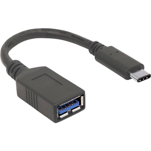 Manhattan USB kabel USB 3.2 gen. 1 (USB 3.0) USB-C® utikač, USB-A utičnica 0.15 m crna utikač primjenjiv s obje strane 355285 slika 5